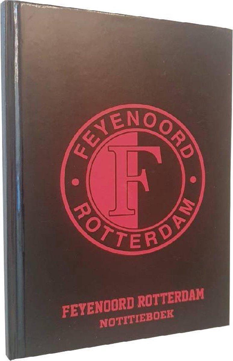 Feyenoord notitieboekje lijnen - Zwart / Rood - Karton / Papier - 21,5 x 15 cm - A5 - Set van 2