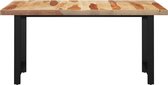 Medina Eettafel met H-vormige poten 180x90x77 cm massief sheeshamhout
