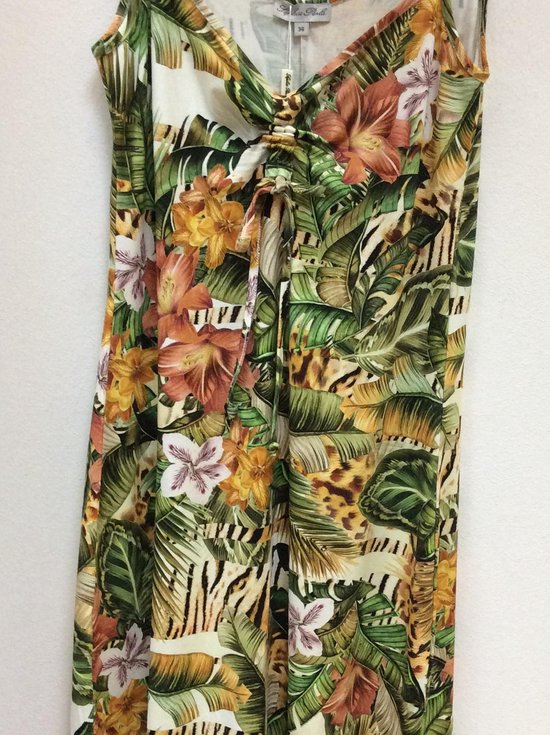 Sophia Perla Jurk Groen Print Lilian maat 36 bol