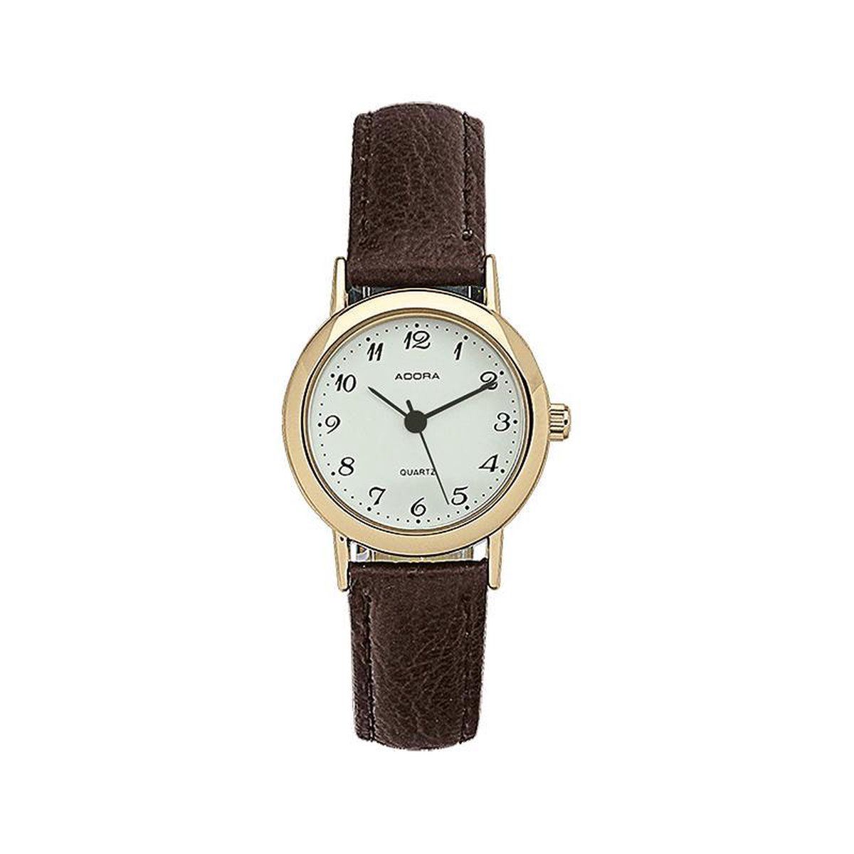 Adora dames horloge Bruin leren band AB6340