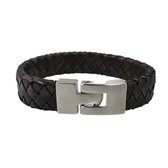 As armband Gevlochten brown - 20cm