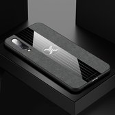 Voor Xiaomi Mi 9 SE XINLI stiksels textuur schokbestendige TPU beschermhoes (grijs)