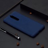 Voor Nokia 5.1 Candy Color TPU Case (blauw)