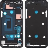 Front Behuizing LCD Frame Bezel Plate voor LG Q7 / Q610 / Q7 Plus / Q725 / Q720 / Q7A / Q7 Alpha (zwart)