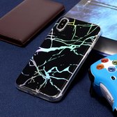 Kleur vergulde Marble TPU Case voor iPhone XS Max