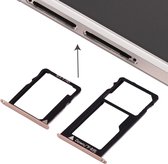 Hoesje voor de Huawei Honor 5X / GR5 micro-simkaart + nano-sim & micro sd-kaarthouder (goud)