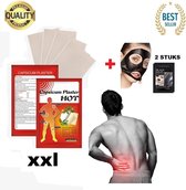 Warmte pleister + GRATIS PEEL OFF MASK - Pain relief patch - Warmtepleisters - Spieren - Warmte Pads - Tijgerbalsem - Rugpijn - spierpijn - Tigerbalm - pijnverlichting - blessures