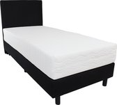 Bedworld Boxspring 100x200 cm incl. Matras - 1 Persoons Bed - Medium Ligcomfort - Koudschuim - Zwart