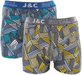 katoenen heren boxershort j&c - 2 pack - maat XXL