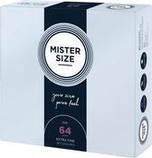 Mister Size - MISTER.SIZE 64 mm Condooms 36 stuks - Glijmiddel - Condooms - Vibrator - Penis - Buttplug - Sexy - Tril ei - Erotische - Man - Vrouw - Heren - Dames