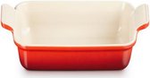 Le Creuset - Plat à Four Heritage Poterie - 19cm - Rouge Cerise