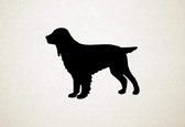Silhouette hond - Field Spaniel - Veldspaniël - XS - 23x30cm - Zwart - wanddecoratie