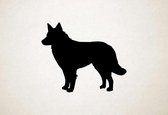 Silhouette hond - Mudi - L - 75x91cm - Zwart - wanddecoratie