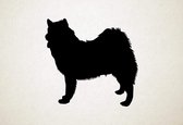 Silhouette hond - Canadian Eskimo Dog - Canadese Eskimohond - S - 45x47cm - Zwart - wanddecoratie