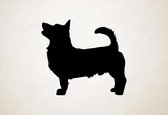 Silhouette hond - Lancashire Heeler - XS - 25x28cm - Zwart - wanddecoratie