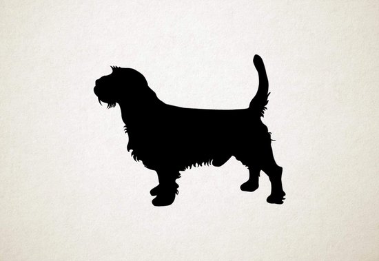 Silhouette hond - Griffon Fauve De Bretagne - L - 75x95cm - Zwart - wanddecoratie