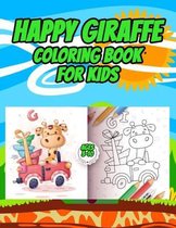 Happy Giraffe Coloring Book for kids