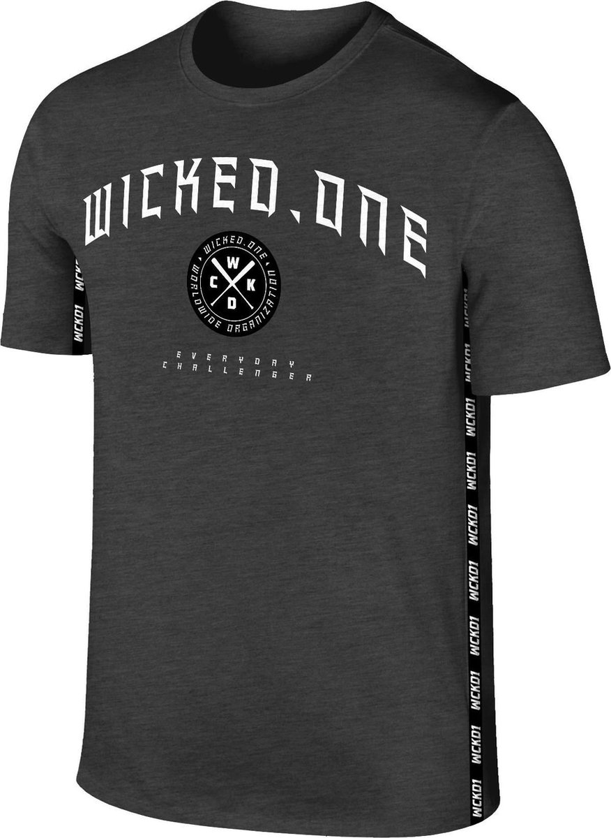Wicked1 T-Shirt Corporate Grijs Medium