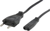 Valueline stroomkabel Euro-plug mannelijk - IEC-320-C7 180 cm  zwart