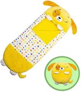 Happy napper -120 cms| slaapzak junior |nappers | Children Sleeping Bag | kinderen slaapzak | Super Soft 2 in 1 Fun Pillow &Sleepy for Boys | hond slaapzak | zachte slaapzak | knuffel slaapza