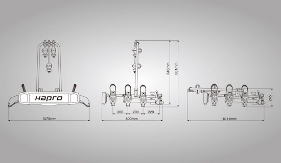 HAPRO fietsendrager Atlas Active III van Hapro — afbeelding 2