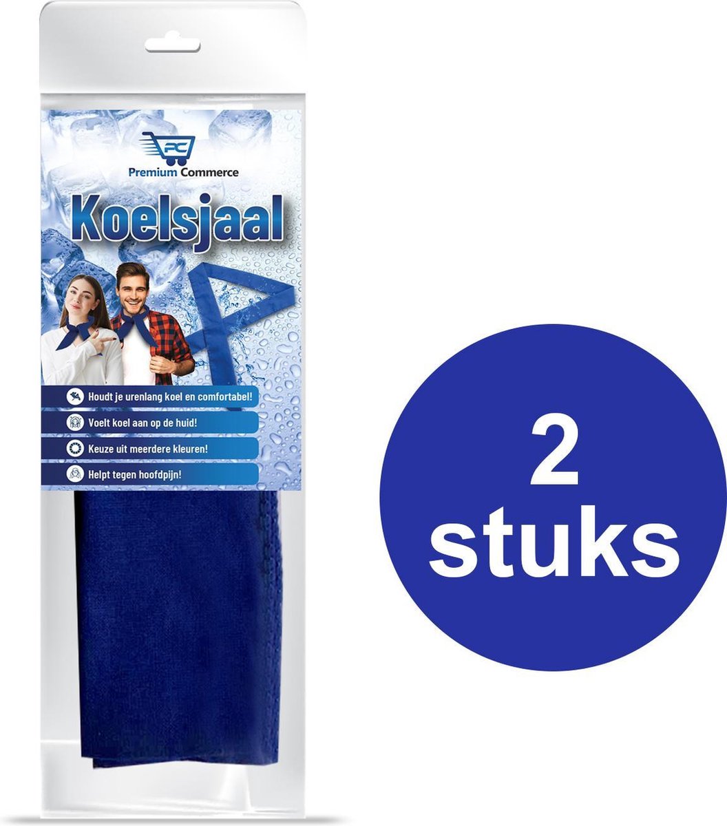 Koelsjaal - Sjaal Dames & Heren Zomer - Verkoelende Sjaal - Koelsjaal Sport - Hoofdpijn Verlichter -