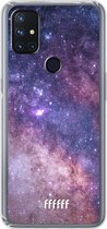 6F hoesje - geschikt voor OnePlus Nord N10 5G -  Transparant TPU Case - Galaxy Stars #ffffff