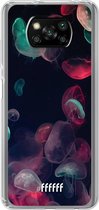 6F hoesje - geschikt voor Xiaomi Poco X3 Pro -  Transparant TPU Case - Jellyfish Bloom #ffffff