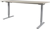 Zit Sta Bureau - Elek 180x80 lindberg eik - alu frame