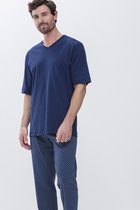 Mey Basic Lounge Shirt Manches Courtes Hommes 20710 - Bleu - 48