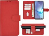 Motorola Moto G50 Hoesje - Bookcase Wallet Rood Cover