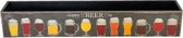 Happy Beer Day - houten bierverpakking voor 7 bieren - zwart met print