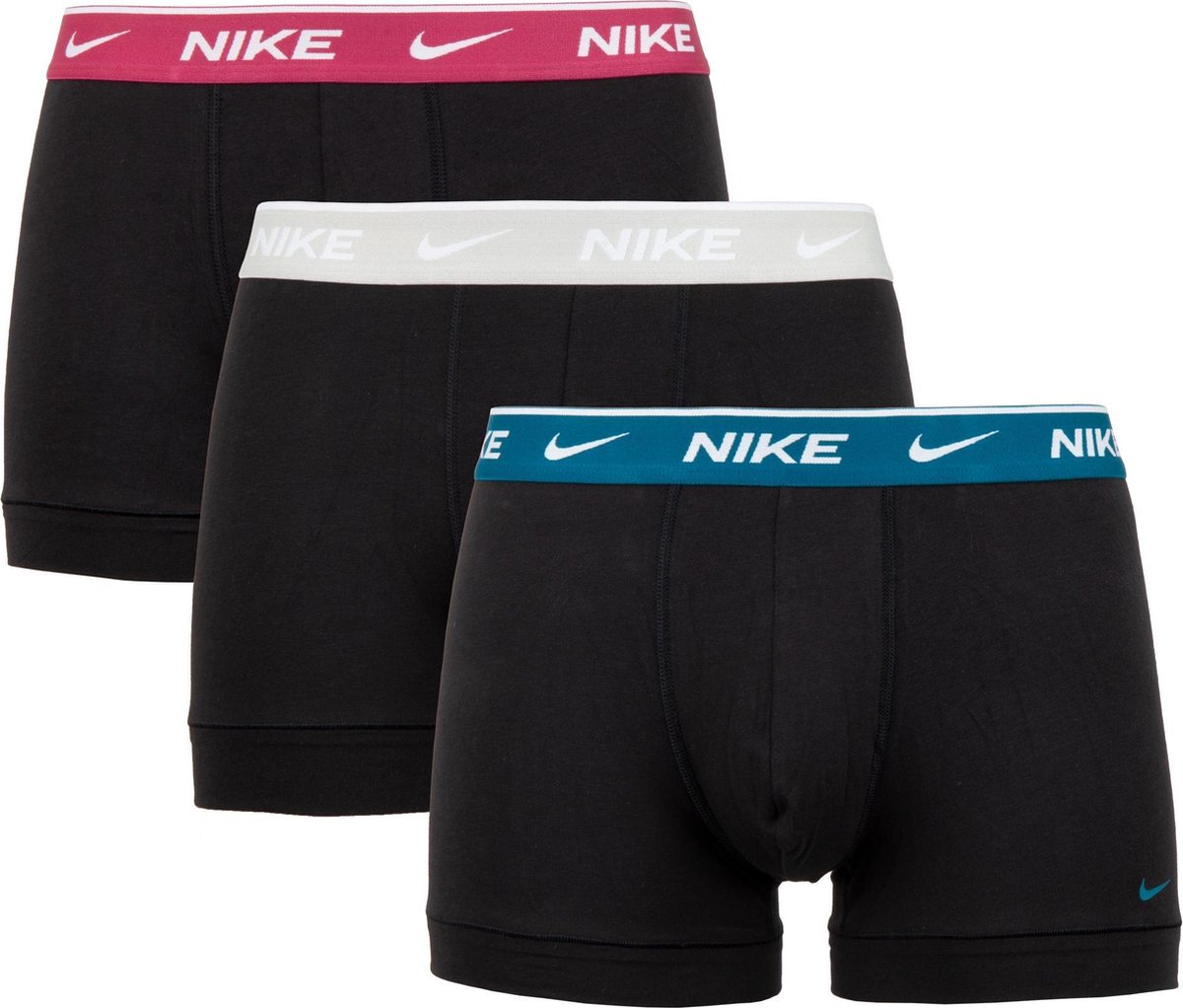 Nike Everyday Boxershorts (3-Pack) Onderbroek - Mannen -  zwart/grijs/rood/blauw | bol.com