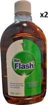 Rin Flash Dettol - x2 Allesreiniger 500ml RinFlash (Dettol) - Dettol Allesreiniger - Schoonmaakmiddel - Glorix - WcReiniger