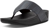 FitFlop Olive Textured Glitz slippers zwart - Maat 37