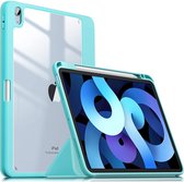 iPad Air 2022 & iPad Air 2020 (10.9 inch) Hoes Mint - Shockproof Tri Fold Tablet Case - Smart Cover