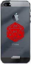 6F hoesje - geschikt voor iPhone SE (2016) -  Transparant TPU Case - D20 - Transparant #ffffff