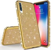 Samsung Galaxy A72 Back Cover Telefoonhoesje | Glitter | Goud | TPU Hoesje