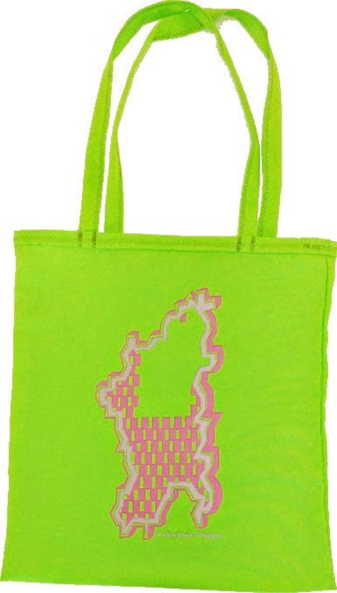 Anha'Lore Designs - Bessie - Exclusieve handgemaake tote bag - Fluo groen