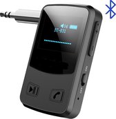 Vues Bluetooth 5.0 Ontvanger - Receiver - Transmitter - Bluetooth Zender -  Car Kit - 10 uur Speeltijd - Met LCD