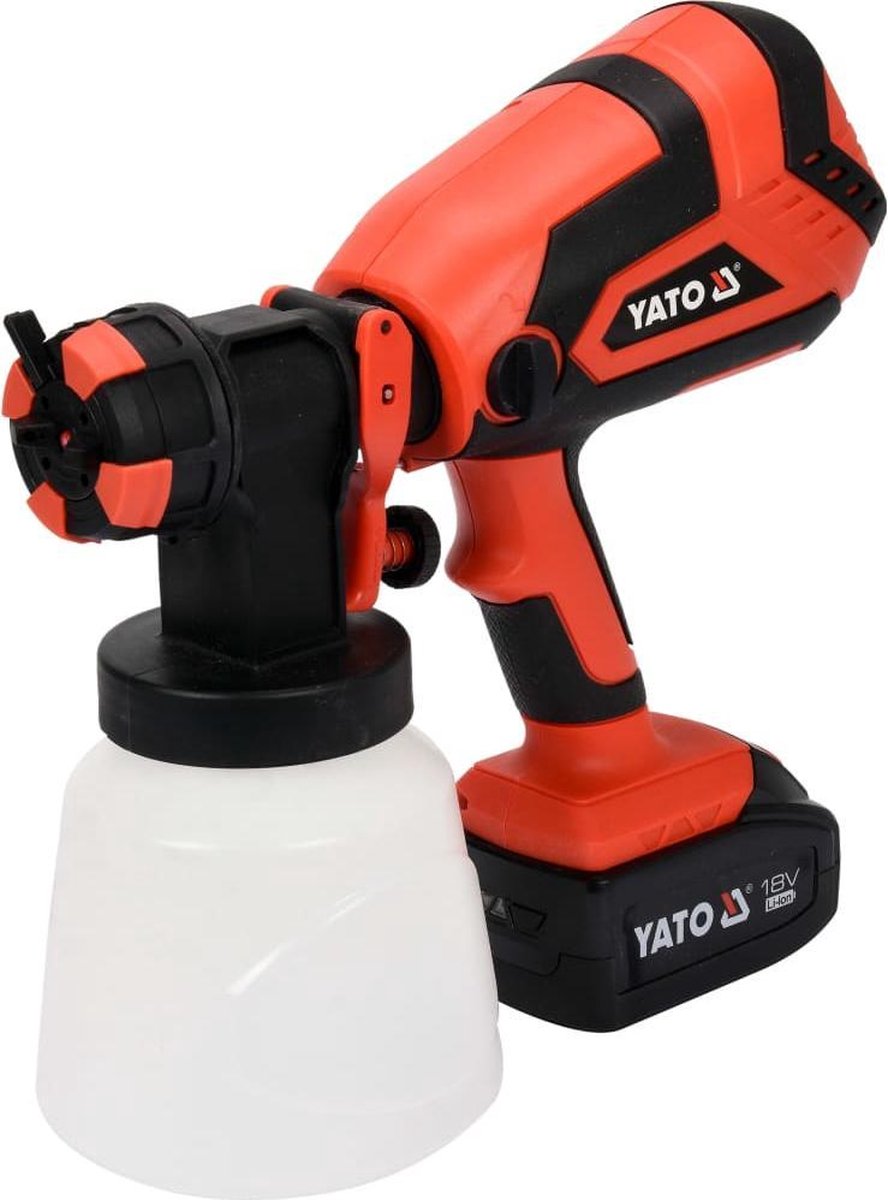 YATO Spuitpistool met 4.0 Ah Li-ion-accu 18 V 1 L/min
