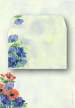 Briefpapier Bloemen - 6 vellen A4 formaat + 6 enveloppen - Letter Paper Flowers