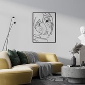 Picasso serie metalen wand decor, minimalistisch decor, metalen kunst aan de muur, huis wandkleden, geometrische Wall Art, Home Art decor (60x46cm)(24X18inc)