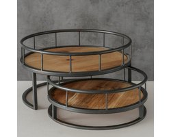 Individualiteit Bezit Moreel Decoratie set - Dienbladen - Industriële woonaccessoires - Industrieel  tafel... | bol.com
