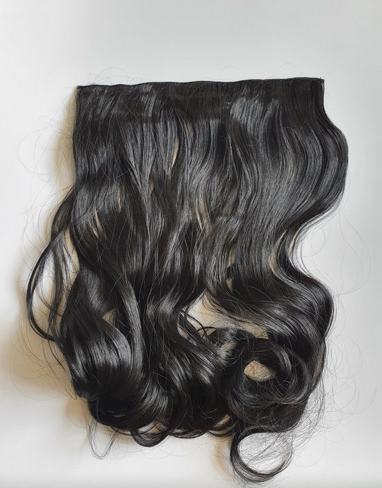 Extensions de cheveux à clipser noir naturel 1 voie avec boucles et styles  jusqu'à 130... | bol.com