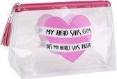 CGB Giftware Gym And Tonic Clear Wash Bag (One Size) (Scarlet)