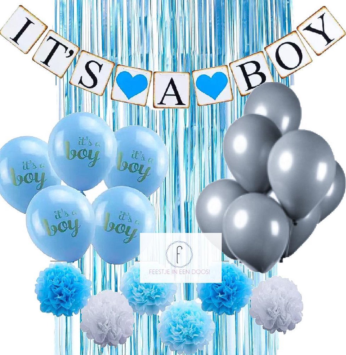 Its a boy - jongen geboorte decoratie - kraamfeest feestpakket | bol.com