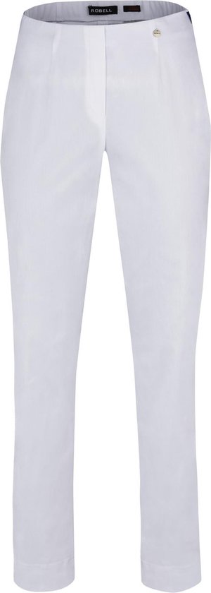 Robell Marie Dames Comfort Stretch Broek - Wit Maat 48