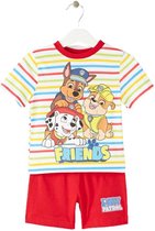 Paw Patrol Nickelodeon Short Pyjama met streepjes. Maat 110 cm / 5 jaar