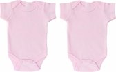 Soft Touch - 2-pack Tiny Baby Rompertjes - Pink - Mt 50
